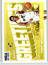 2024 Panini NBA Hoops Rookie Greetings #12 Cody Williams