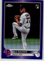 2022 Topps Chrome Update Purple Refractor #USC97 Cole Sands