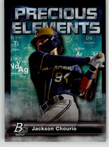 2023 Bowman Platinum Precious Elements #PE-18 Jackson Chourio