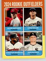 2024 Topps Heritage High Number #622 Chris Roller|Jacob Hurtubise|Johnathan Rodriguez|Zach Deloach