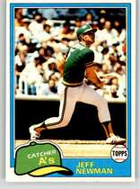 1981 Topps Base Set #587 Jeff Newman