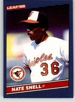 1986 Leaf Base Set #166 Nate Snell
