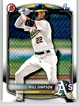 2025 Bowman Prospects #BP-35 Will Simpson