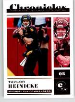 2022 Panini Chronicles #20 Taylor Heinicke