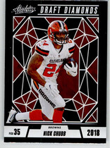 2024 Panini Absolute Draft Diamonds #15 Nick Chubb