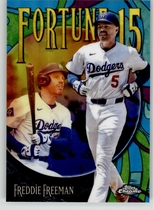 2025 Topps Chrome Update Fortune 15 #F15-13 Freddie Freeman