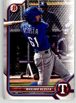 2022 Bowman Prospects #BP-113 Maximo Acosta