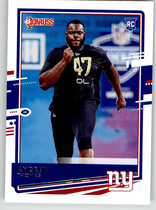 2020 Donruss Base Set #253 Andrew Thomas