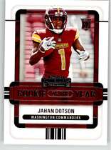 2022 Panini Contenders Rookie of the Year Contenders #4 Jahan Dotson
