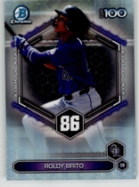 2026 Bowman Chrome Bowman Scouts Top 100 #BTP-86 Roldy Brito
