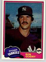 1981 Topps Base Set #250 Ron Guidry