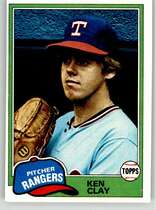 1981 Topps Base Set #305 Ken Clay