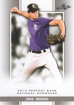 2019 Leaf Perfect Game National Showcase #050 Jake Brooks