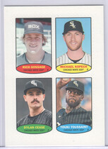 2023 Topps Heritage High Number 1974 Topps Baseball Stamps #74S-1 Rich Gossage|Michael Kopech|Dylan Cease|Touki Toussaint