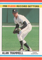 1988 Fleer Record Setters #41 Alan Trammell