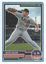 2023 Panini USA Baseball Stars & Stripes (Optichrome) #70 Carter Holton