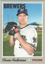2019 Topps Heritage #224 Chase Anderson