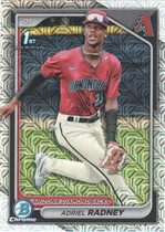 2024 Bowman Chrome Mega Box Prospects (Mojo Refractor) #BCP-191 Adriel Radney