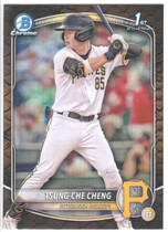 2025 Bowman Chrome Prospects Reptilian Refractor #BCP-95 Tsung-Che Cheng
