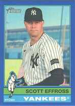 2025 Topps Heritage High Number Dark Blue Bordered #636 Scott Effross