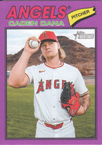 2026 Topps Heritage Light Purple Bordered #121 Caden Dana