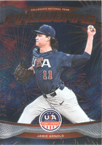 2026 Panini Prizm Stars & Stripes Fireworks #1 Jamie Arnold