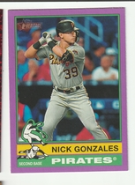 2025 Topps Heritage Light Purple Border #425 Nick Gonzales