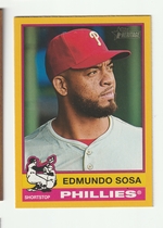 2025 Topps Heritage Dark Yellow Border #250 Edmundo Sosa