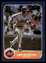 1986 Fleer Base Set #78 Lenny Dykstra