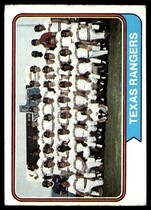 1974 Topps Base Set #184 Rangers Team