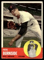1963 Topps Base Set #19 Pete Burnside