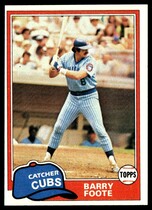 1981 Topps Base Set #492 Barry Foote