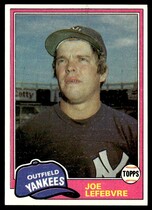1981 Topps Base Set #88 Joe LeFebvre