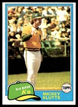 1981 Topps Base Set #232 Mickey Klutts