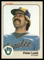 1983 Fleer Base Set #37 Pete Ladd