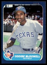 1986 Fleer Base Set #566 Oddibe McDowell
