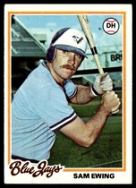 1978 Topps Base Set #344 Sam Ewing
