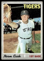 1970 Topps Base Set #611 Norm Cash