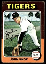 1975 Topps Base Set #546 John Knox