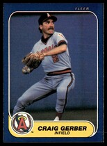 1986 Fleer Base Set #156 Craig Gerber