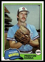 1981 Topps Base Set #594 Preston Hanna