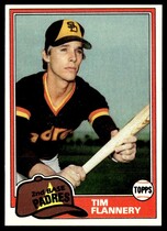 1981 Topps Base Set #579 Tim Flannery