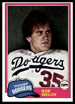 1981 Topps Base Set #624 Bob Welch