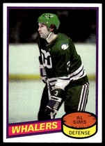 1980 Topps Base Set Scratched #233 Al Sims
