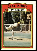1972 Topps Base Set #174 Clay Kirby