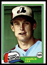 1981 Topps Base Set #293 Charlie Lea