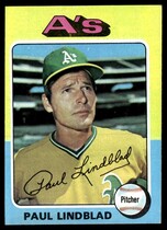 1975 Topps Base Set #278 Paul Lindblad