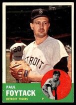 1963 Topps Base Set #327 Paul Foytack