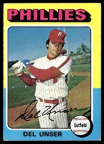 1975 Topps Base Set #138 Del Unser