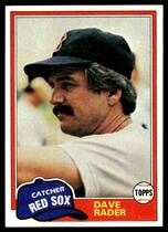 1981 Topps Base Set #378 Dave Rader